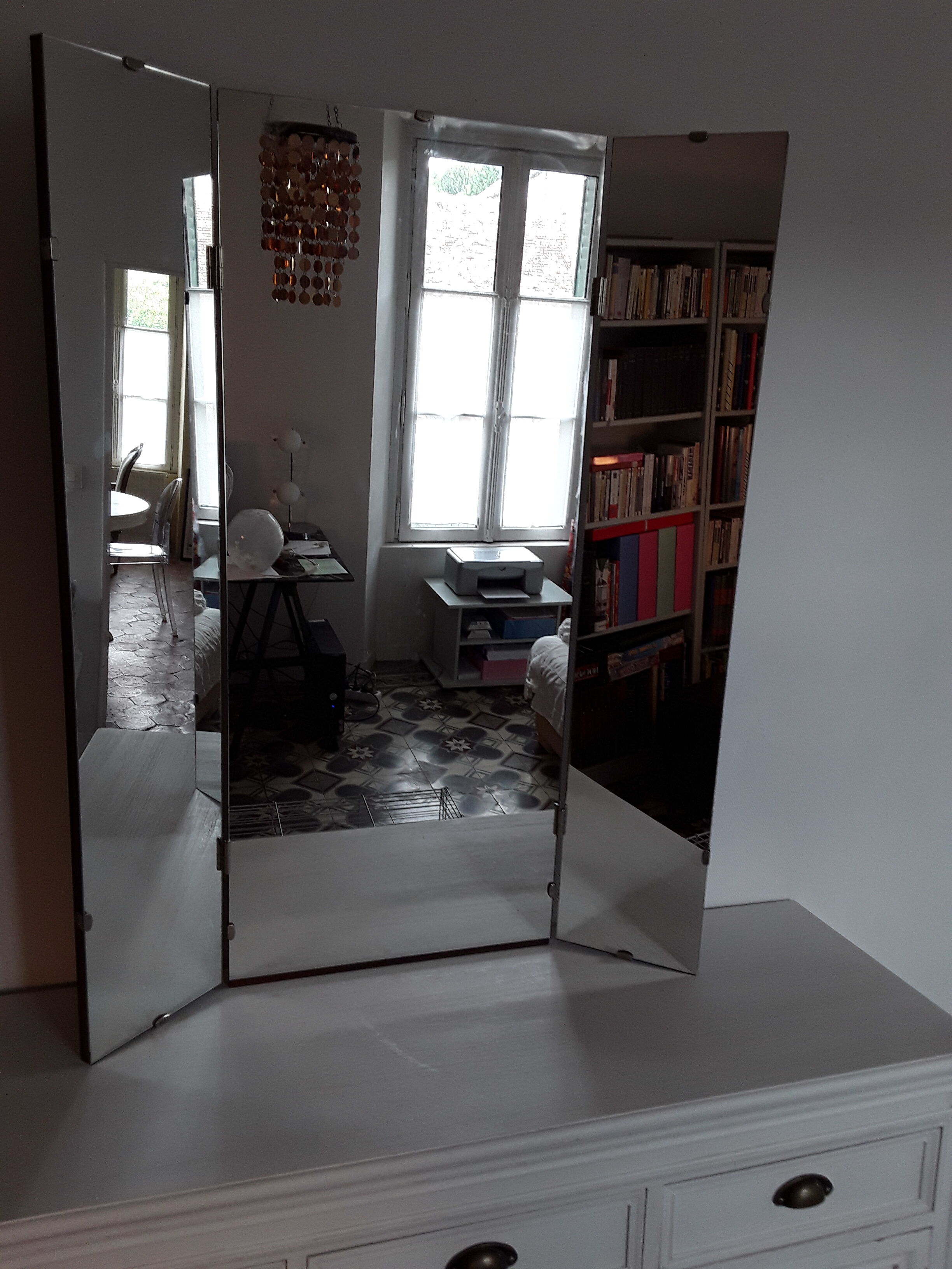 Giant vintage triptych 60/70s