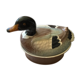 Vintage duck terrine year 70 good condition geo brand