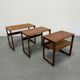 Teak nesting tables by Johannes Andersen