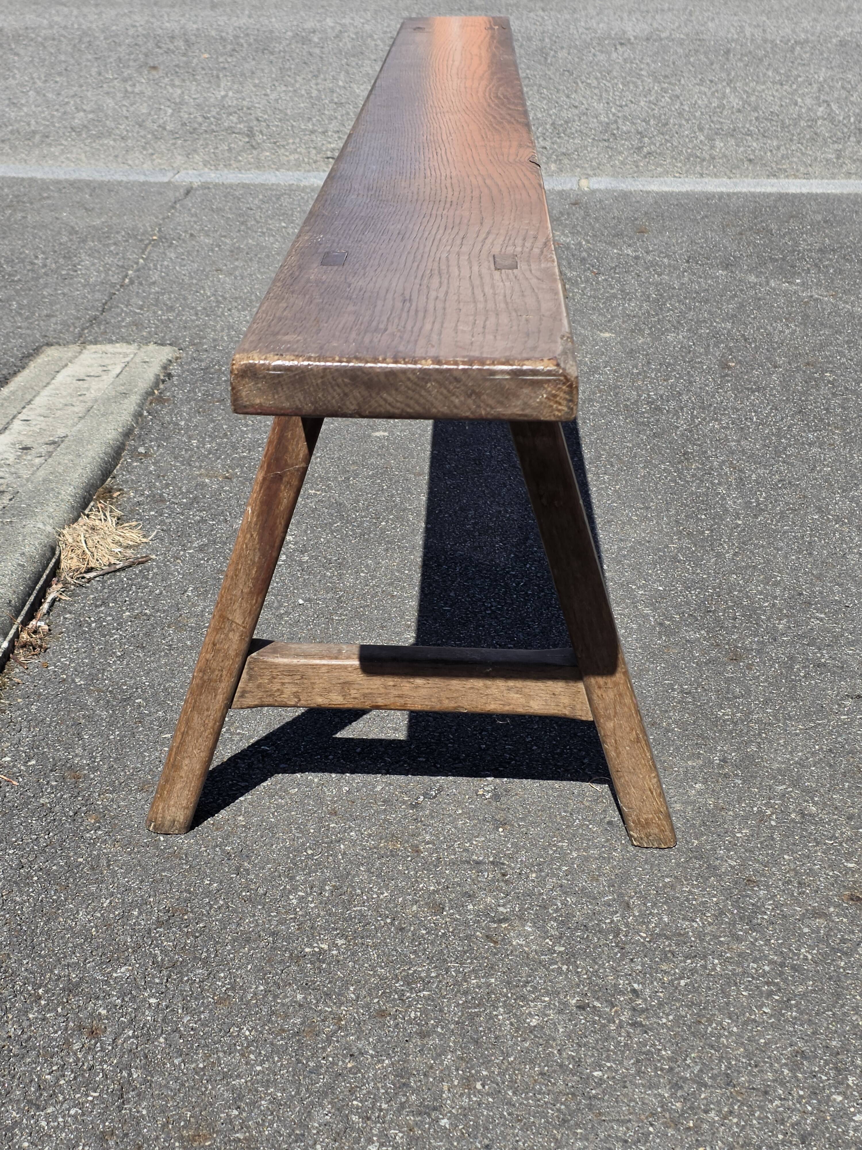 2 bancs en chêne