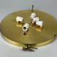 60s 70s Ceiling Light Lamp Plafoniere Flush Mount Ice Glass Hillebrand