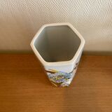 Signed Limoges porcelain vase
