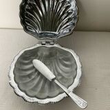 Vintage shell butter dish
