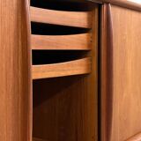 Danish teak tambour door Sideboard by Bernt Petersen 60s