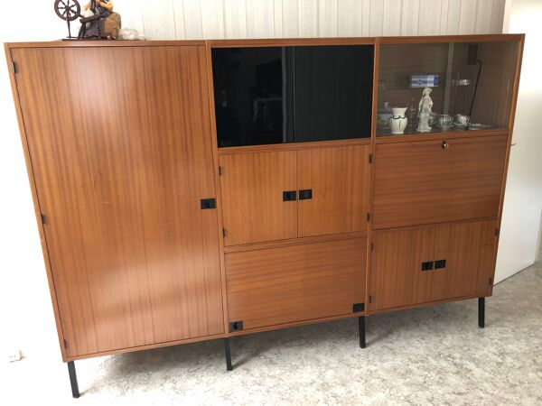 Armoire secrétaire teck rené de Jean-René Caillette