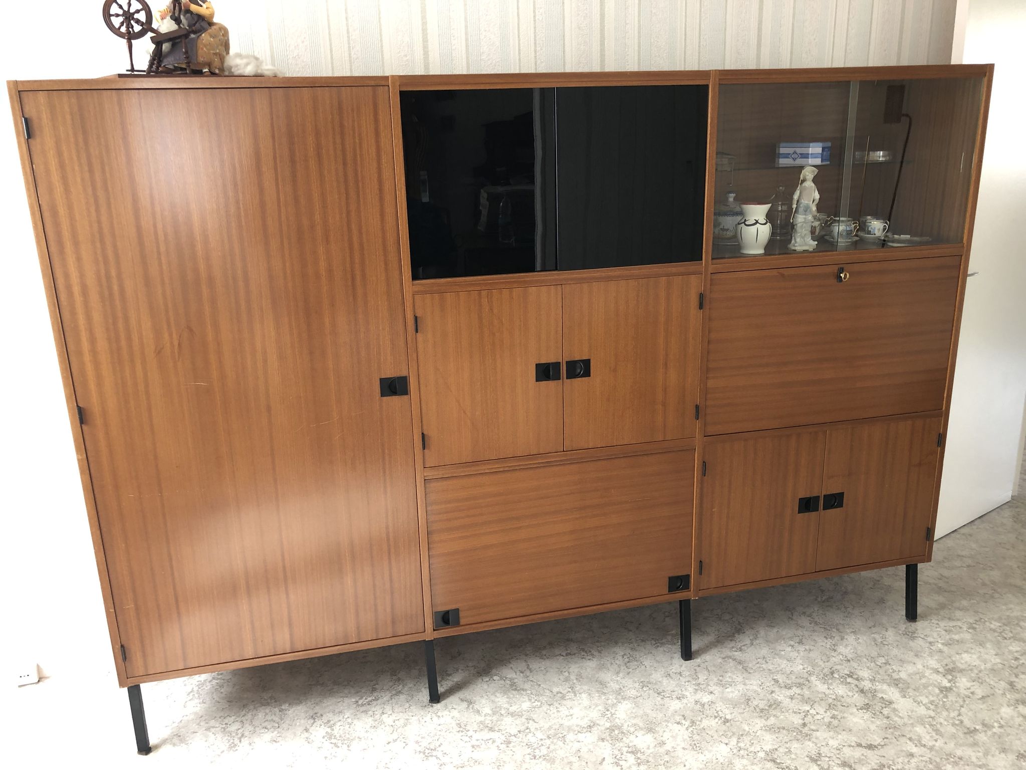 Armoire secrétaire teck rené de Jean-René Caillette
