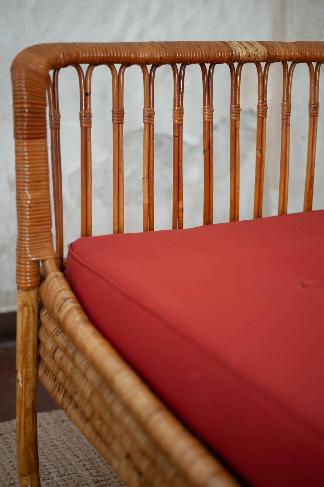 Bamboo daybed, 1960s, set of 2