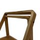 Ensemble vintage de 4 chaises pliantes, design en sangle et bois, années 1970