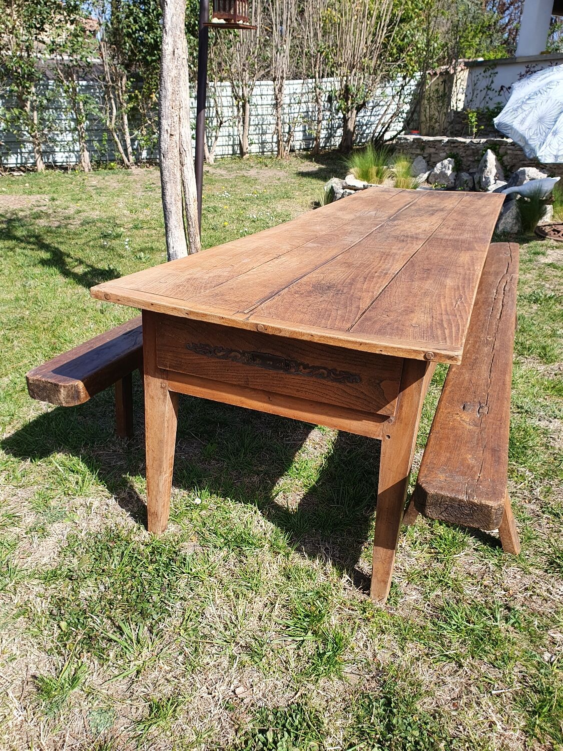 Farmhouse table ans benches
