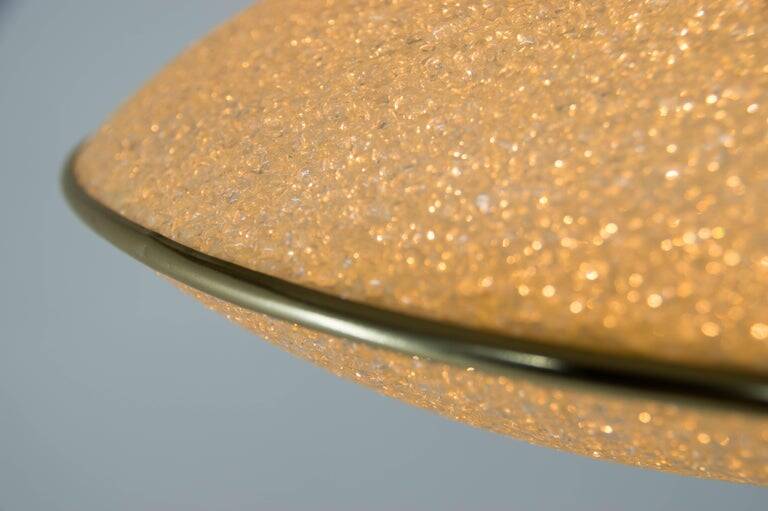 1970s German Space Age UFO Pendant Lamp in Textured Resin