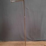 Brushed steel standing lamp