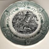 6 dessert plates in Sarreguemines earthenware Napoleon collection