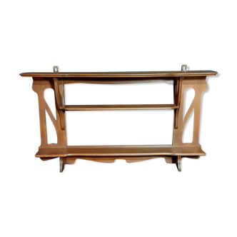 Art nouveau murale shelf
