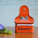 Red sheet metal matchbox