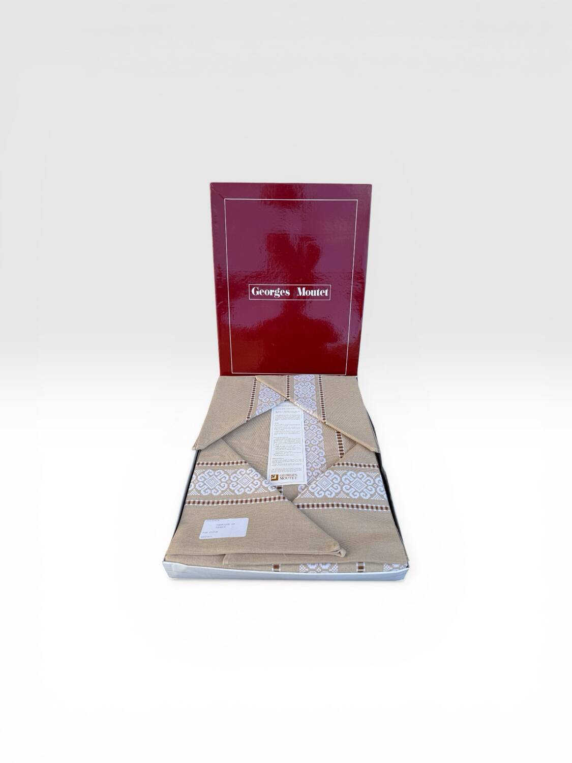 Georges Moutet Chiberta table service cotton tablecloth + 12 napkins