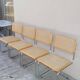 Series of 4 Marcel Breuer B32 chairs signed Italy - 1970s