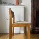 Lot of 6 vintage style Baumann wooden textile chairs.
