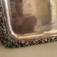 Large silver-plated copper serving tray from the 19th century - 80 x 48 cm