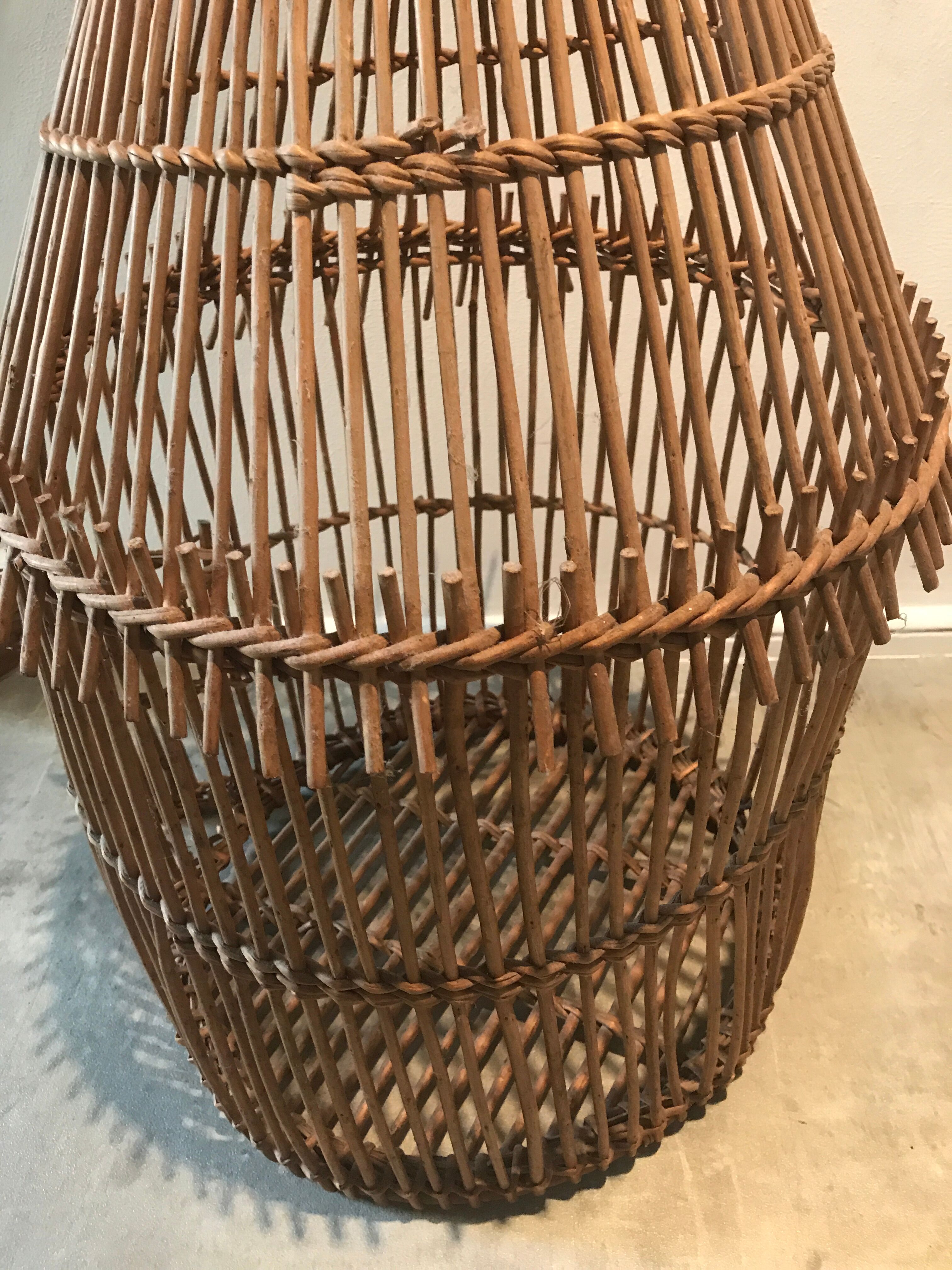 Rattan bird cage