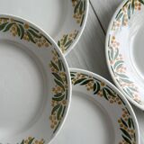 4 ironstone dessert plates