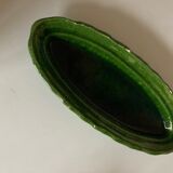 Green clay green clay flat centerpiece with festoons 1960