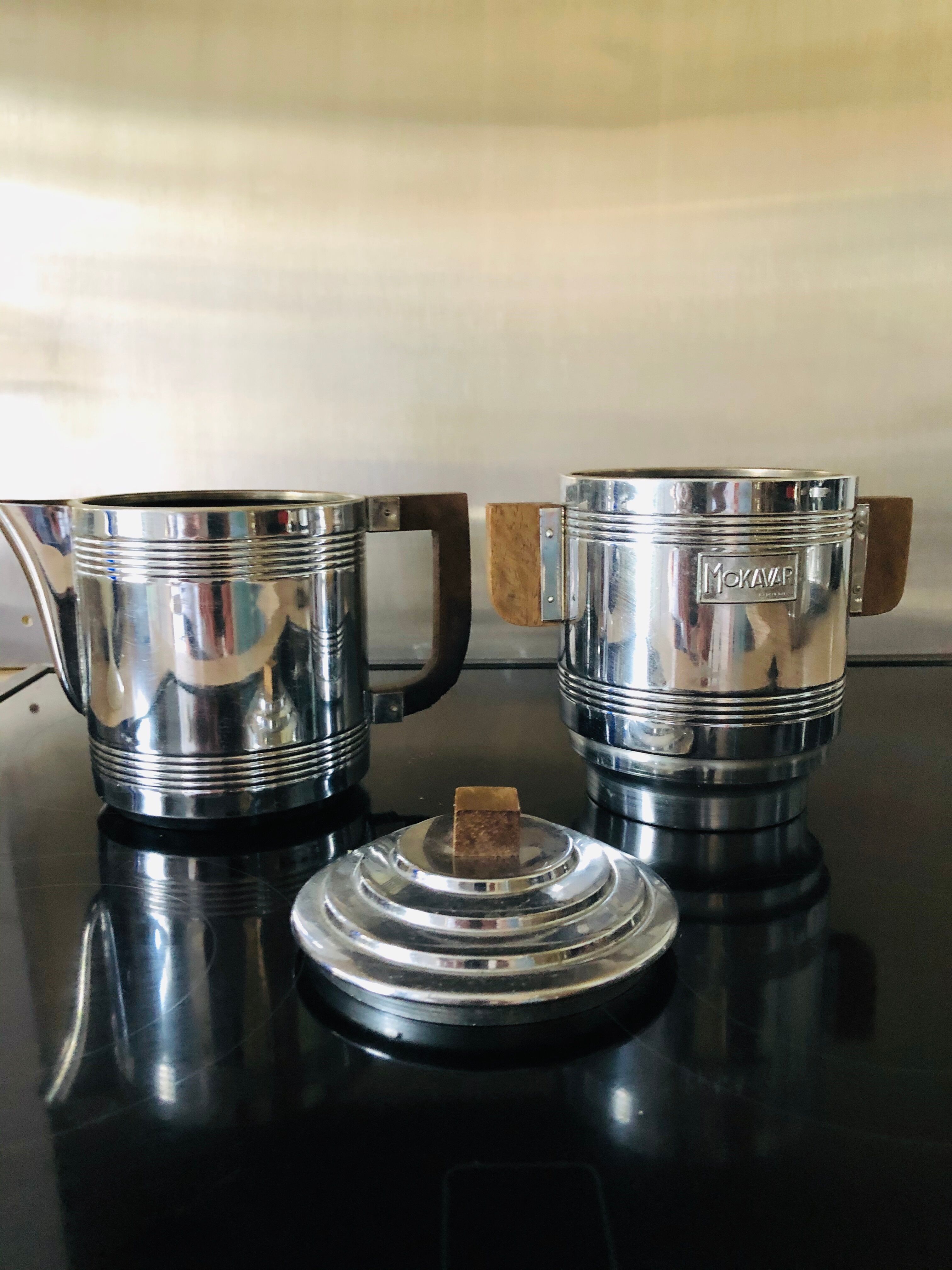 Vintage stainless steel coffee maker
