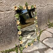 Miroir aux marguerites vintage