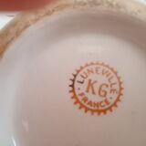 Sugar Lunéville KG France white decoration gold stars