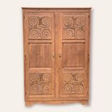 Vintage cabinet 1950 solid oak