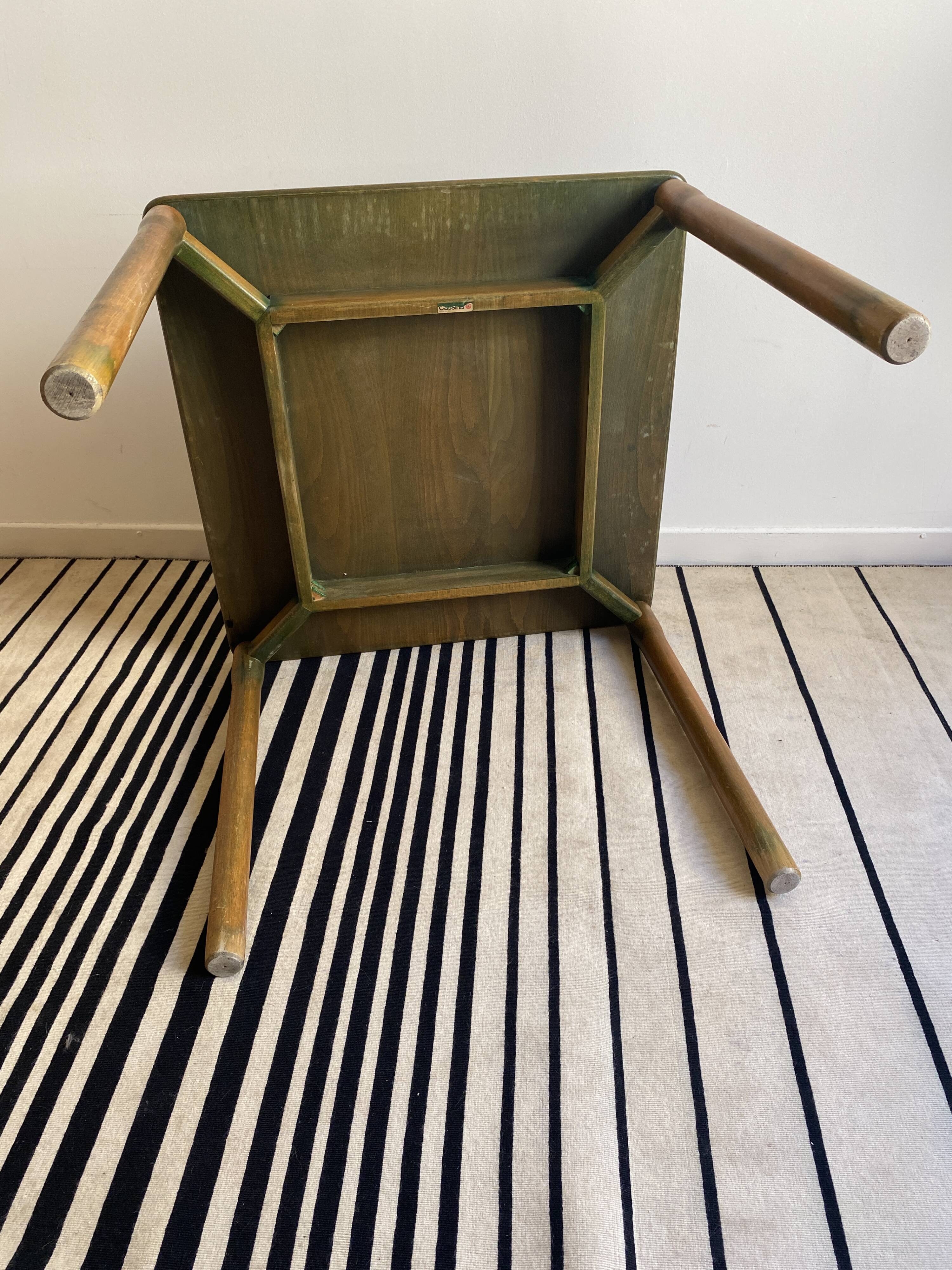 Vico Magistretti for Cassina Carimate table vintage 60s stained wood