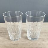Set of four baccarat tumblers Nancy model