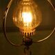 Vintage 1950s glass and brass lustre, hall lamp.