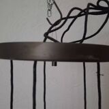 Cascade chandelier - vintage - aluminum and glass