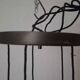 Cascade chandelier - vintage - aluminum and glass