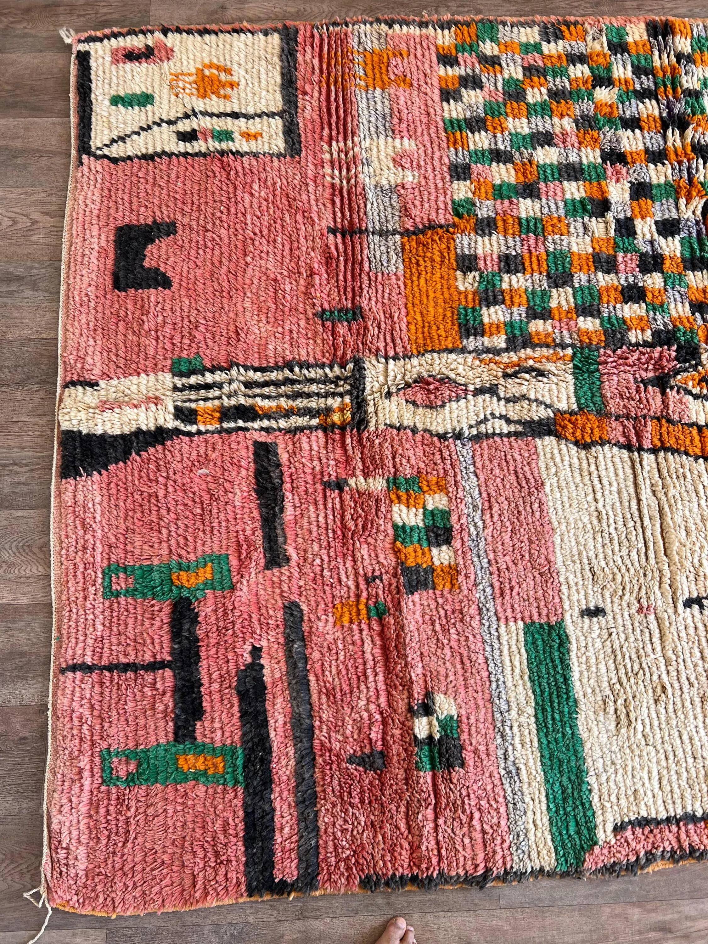 Handmade traditional carpet 250cm x 150cm Moroccan