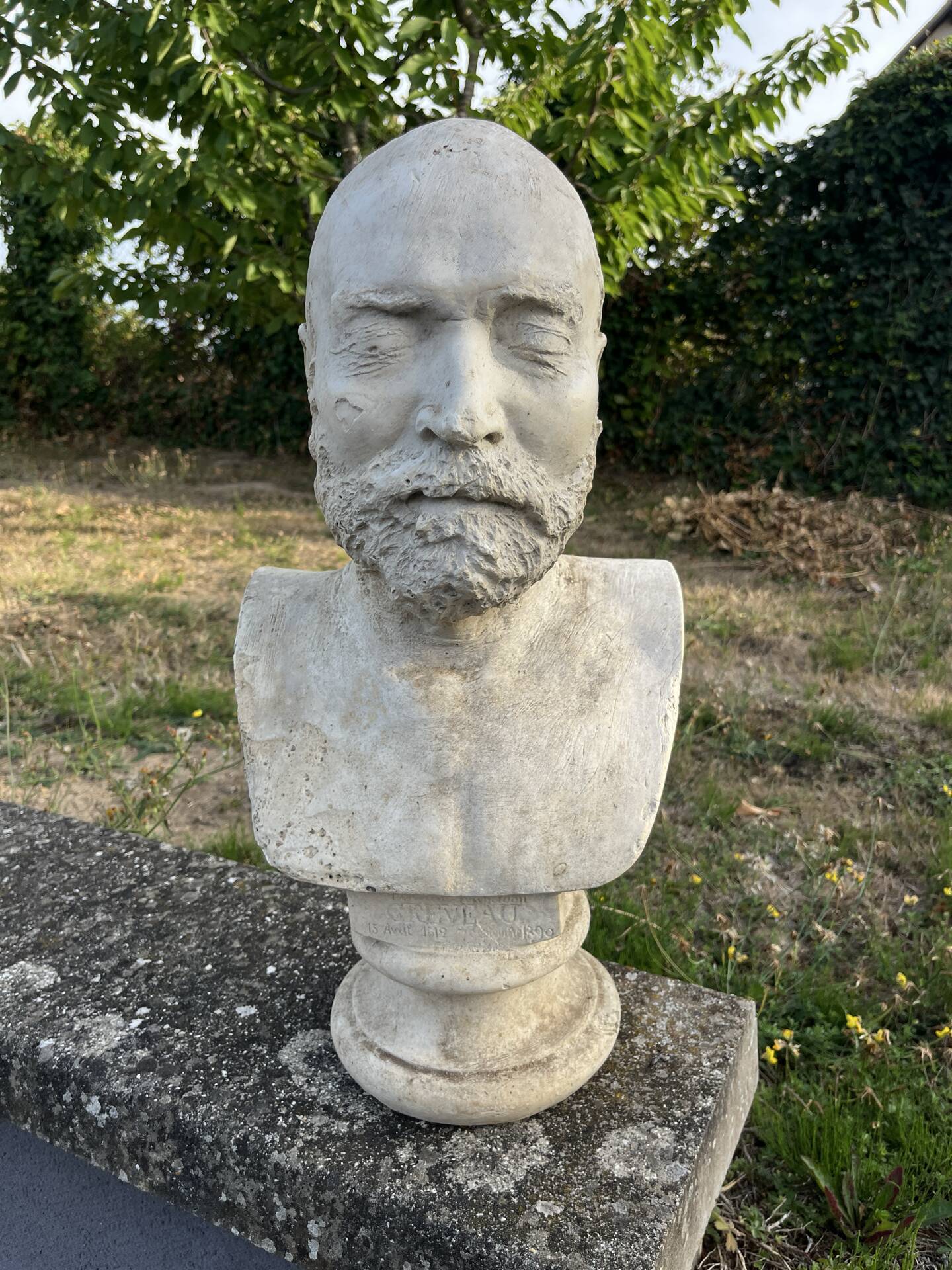Buste ancien en plâtre, début XXeme