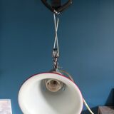 Bedside lamp clamp metal red