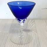 Ensemble de 4 verres vintage en verre de murano colorés