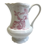 Pichet Cruchon Pot Broc à Crème Lait Porcelaine Cherbourg Style Louis XV