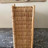 Bamboo and rattan shelf 2 doors