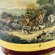 Vintage metal wastepaper basket hunting scene Bury Hunt