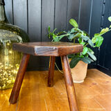 Pair of handmade tripod stools