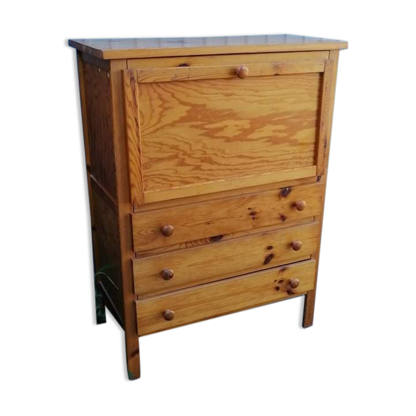 Vintage pine secretary