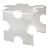 Puzzle - table basse sculpturale en acier inoxydable par Veliento