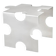 Puzzle - table basse sculpturale en acier inoxydable par Veliento