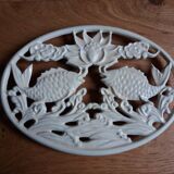 Cast iron fish trivet