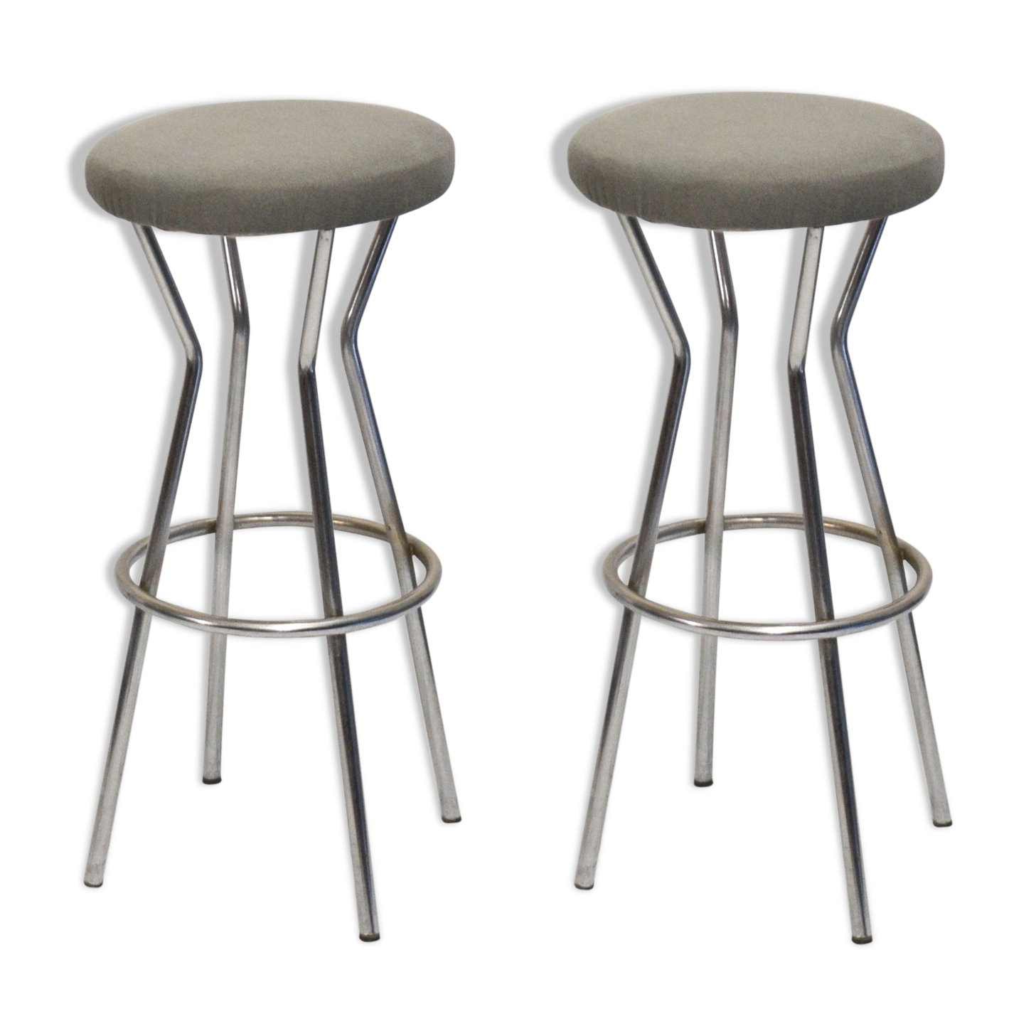 Set of 2 bar stools, 60s