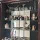 Library with English mahogany secretary.