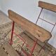 Set of 4 folding chairs for old bistro, guinguette, brasserie