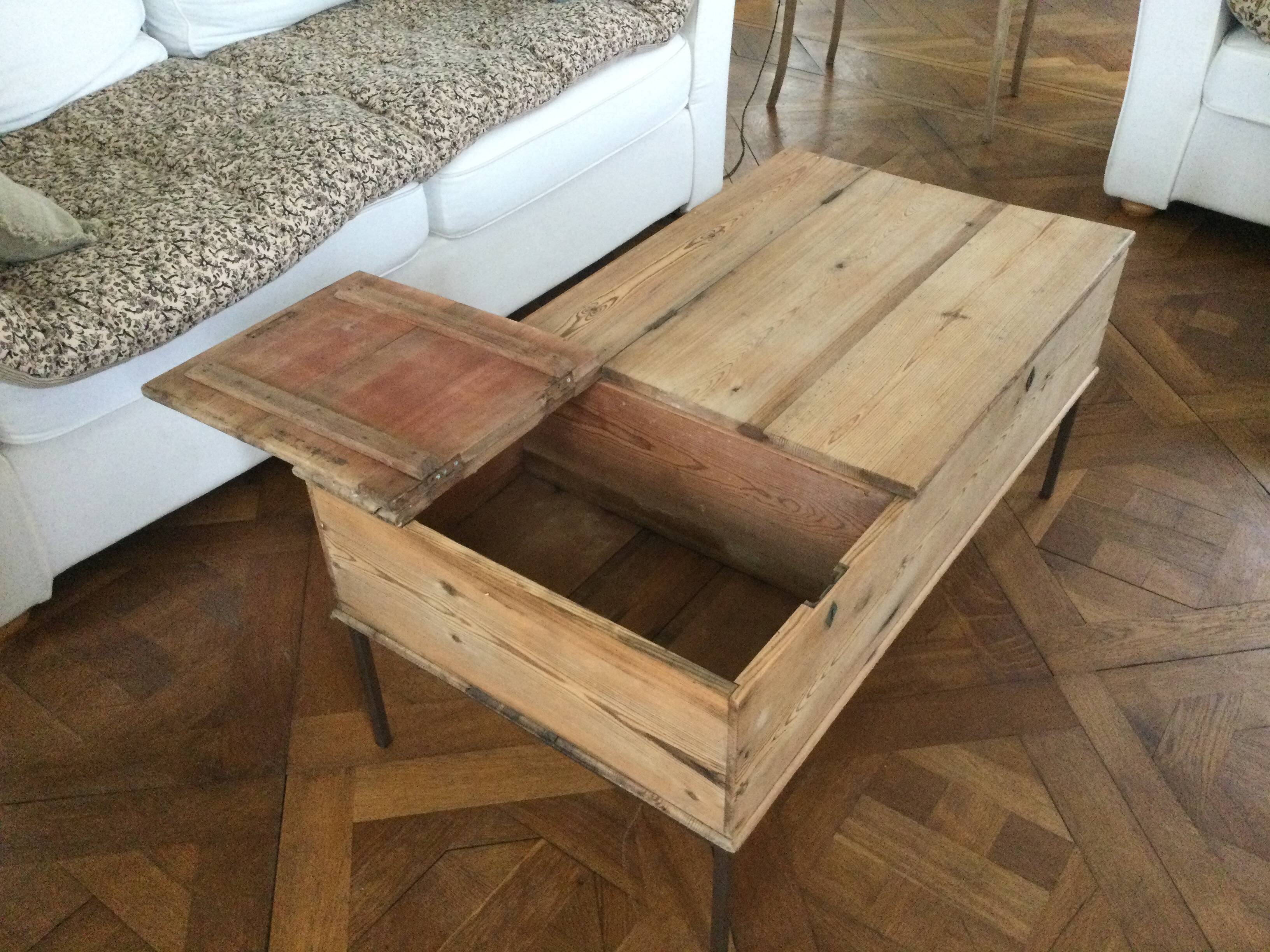 Old pine coffee table